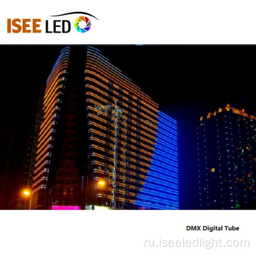 Линейный свет RGB DMX для фасада здания